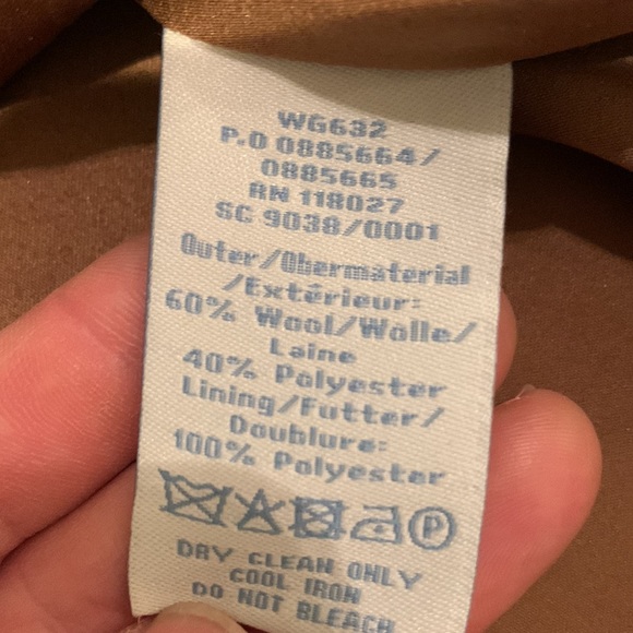 Boden color-block A-line wool-blend skirt. - Picture 6 of 8